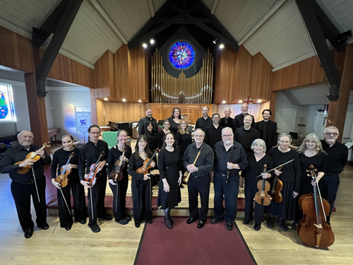 Photo of Jefferson Baroque musicians at fall 2024 concert